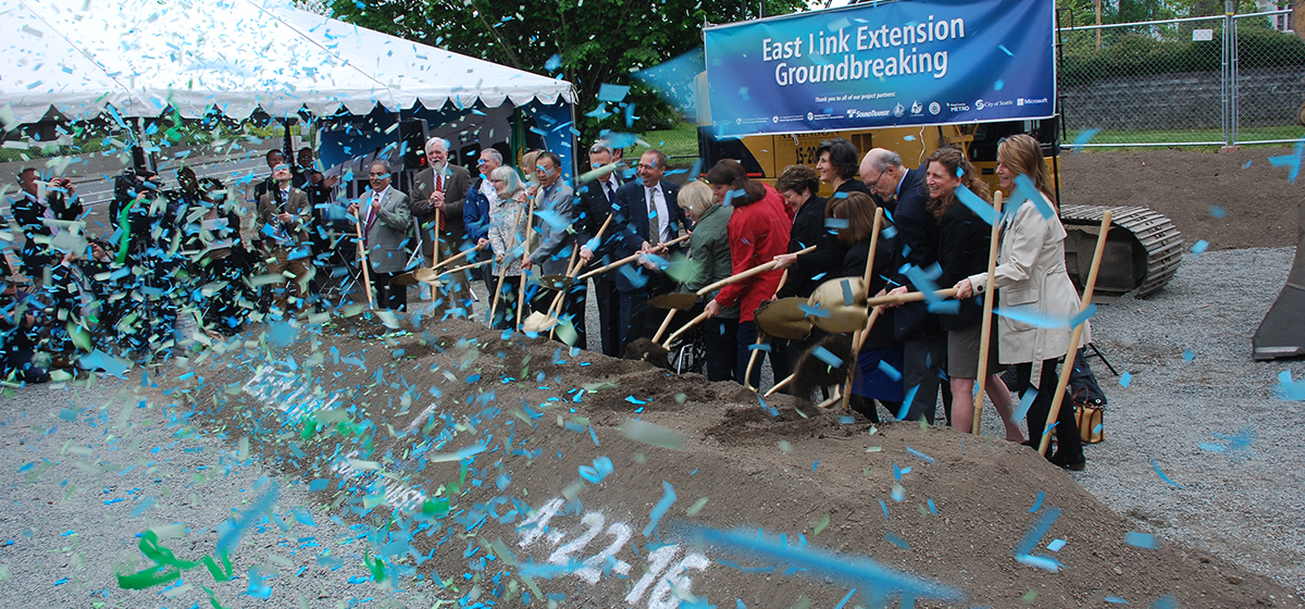 Sound Transit Breaks Ground on East Link Extension