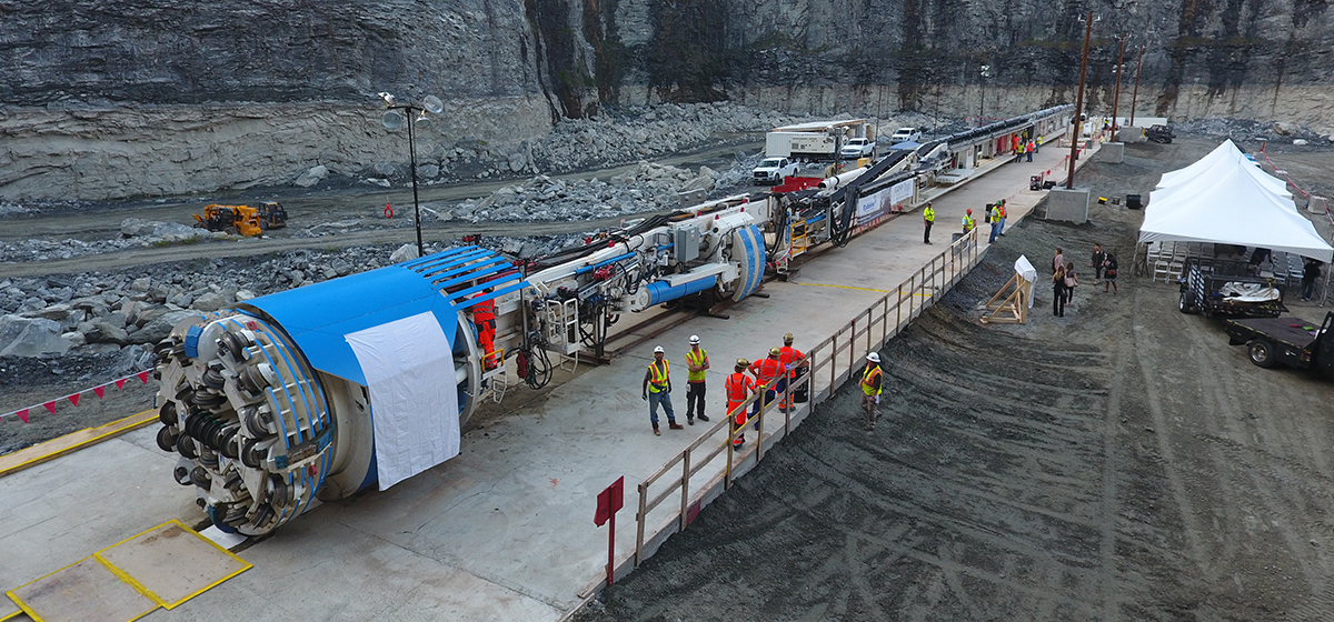 Bellwood Quarry TBM Launches
