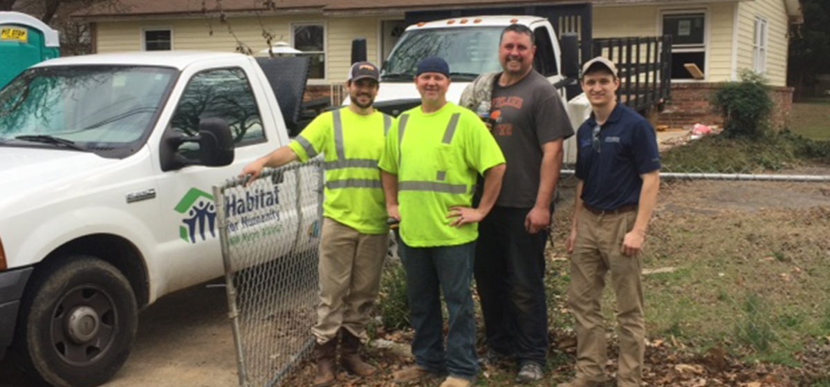Atkinson Crews Volunteer for Habitat for Humanity
