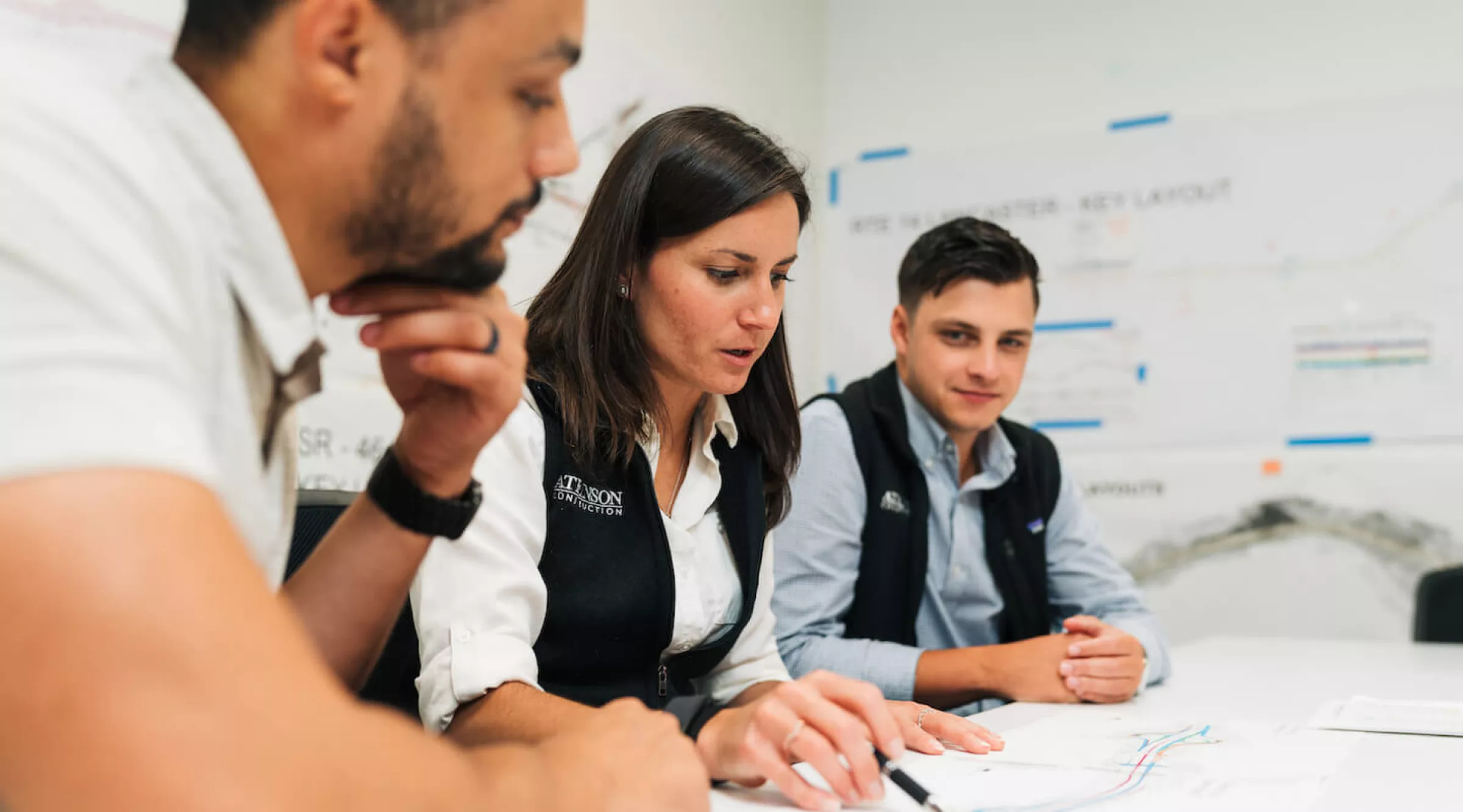 atkinson team working in office