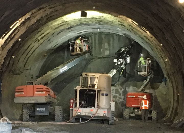 SEM Excavation of East Link Downtown Bellevue Tunnel