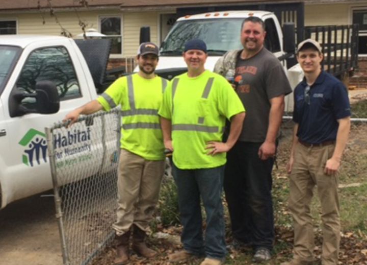 Atkinson Crews Volunteer for Habitat for Humanity