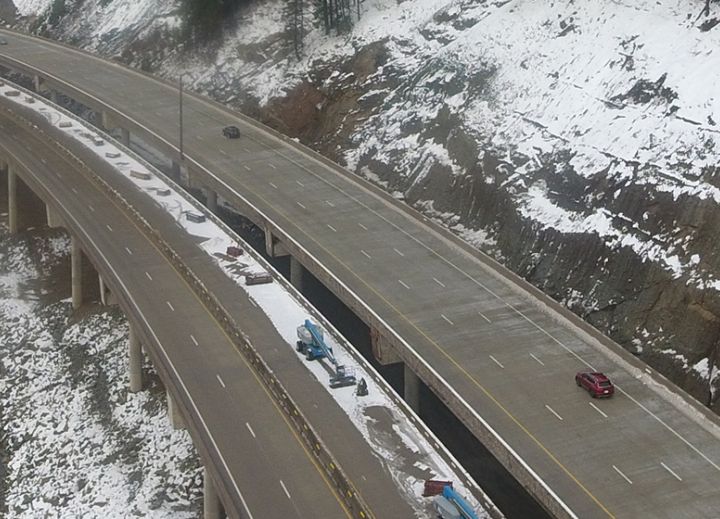 I-90 Westbound Avalanche Bridge Open to Traffic