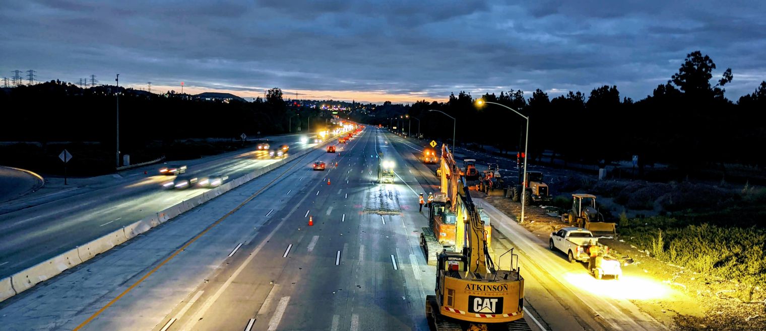 Route 60 Pavement in progress
