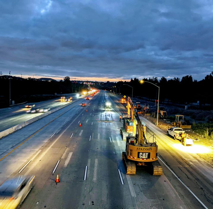 Route 60 Pavement in progress