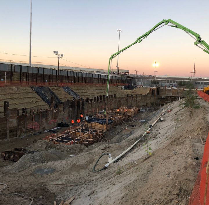 San Ysidro Land Port of Entry in progress
